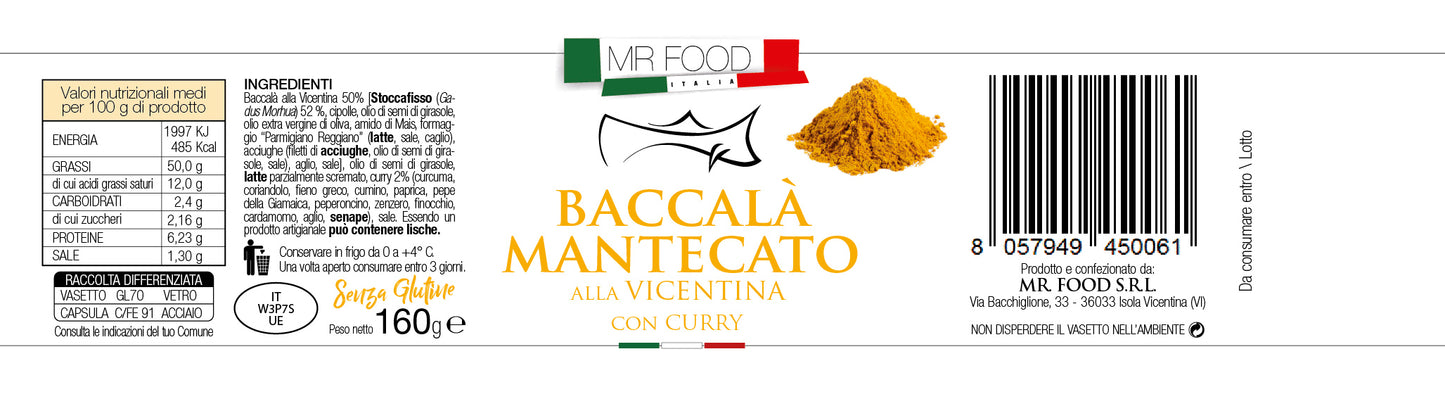 MRFOOD Baccalà Mantecato alla Vicentina con CURRY - SENZA GLUTINE