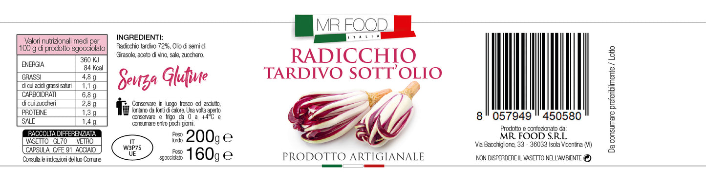 MRFOOD - Radicchio rosso tardivo - SENZA GLUTINE