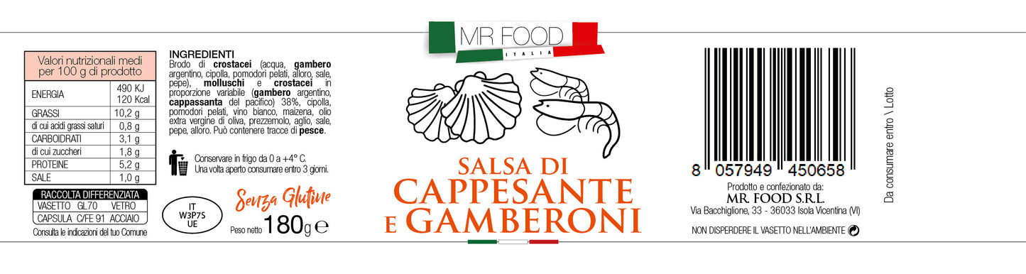 MRFOOD - Salsa Cappesante e Gamberoni - SENZA GLUTINE