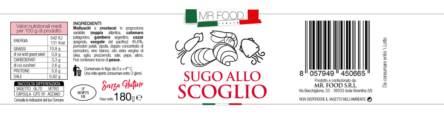 MRFOOD - Sugo allo scoglio - SENZA GLUTINE