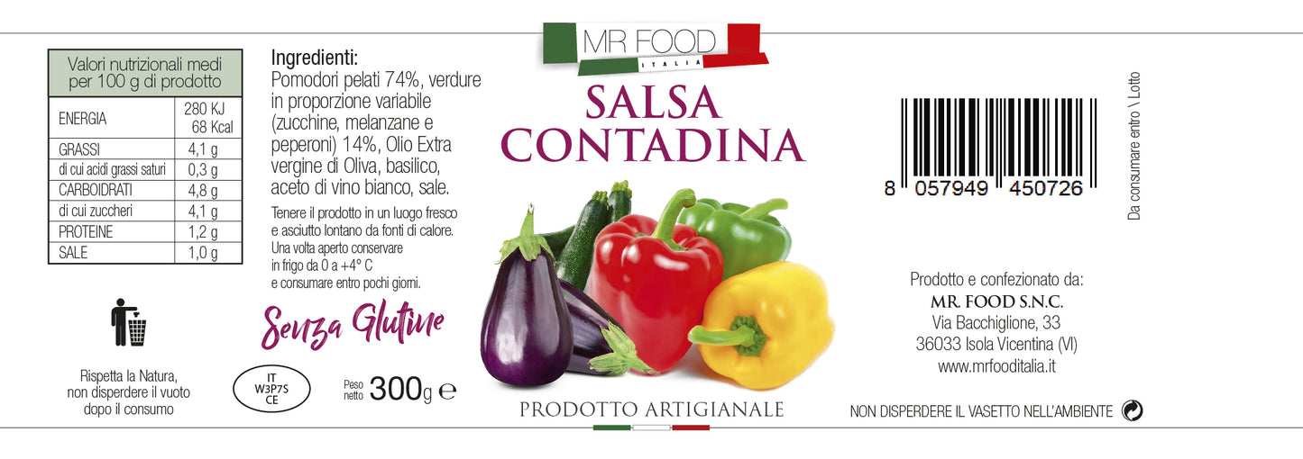 MRFOOD - Salsa contadina - SENZA GLUTINE