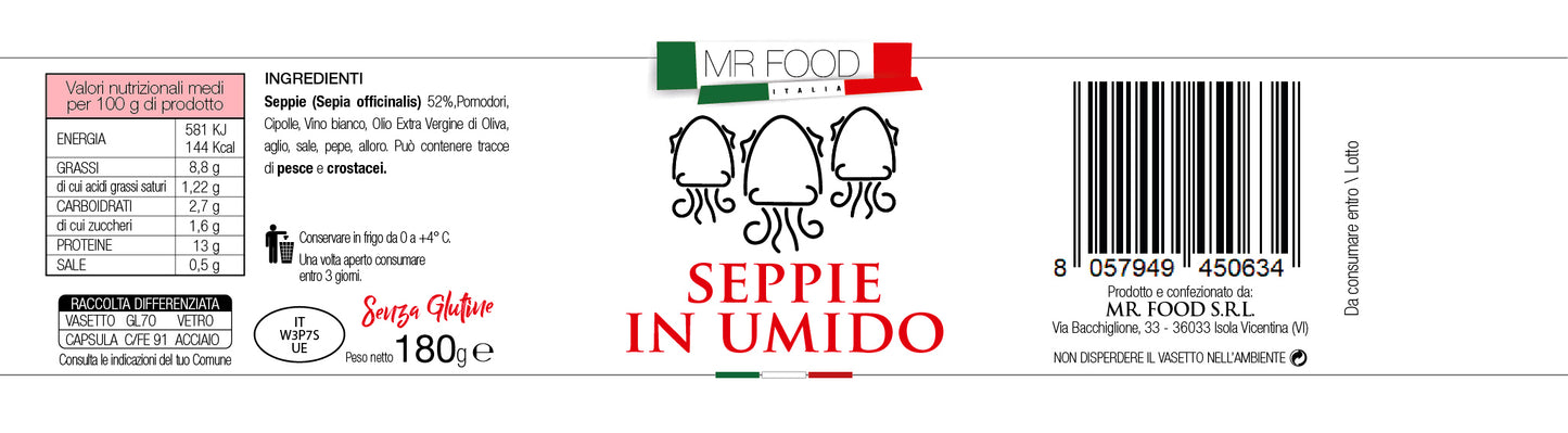 MRFOOD - Seppie in umido - SENZA GLUTINE