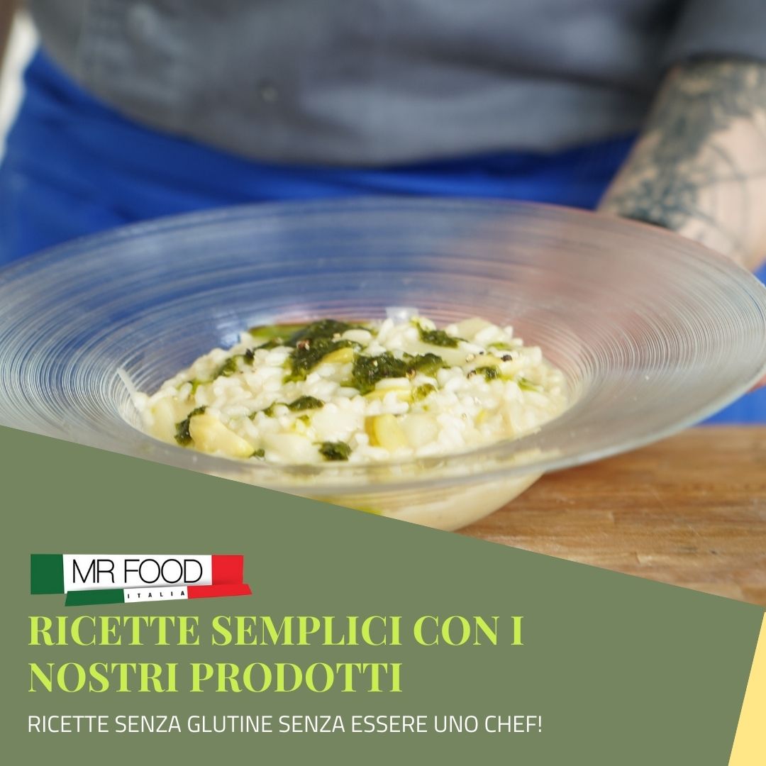 RICETTE SENZA GLUTINE SENZA ESSERE UNO CHEF - Risotto agli asparagi con Baccalà alla vicentina e Aglio orsino