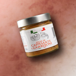Salsa cappesante e gamberoni senza glutine